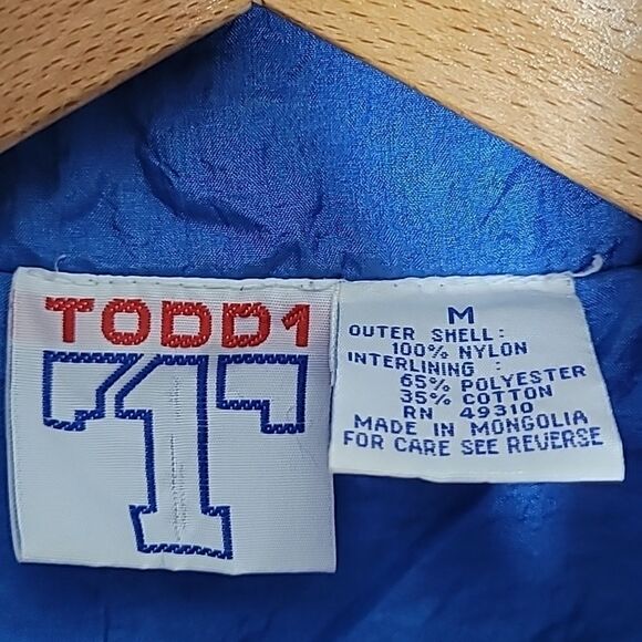 Todd 1 Windbreaker Vintage Size Medium - Picture 3 of 6